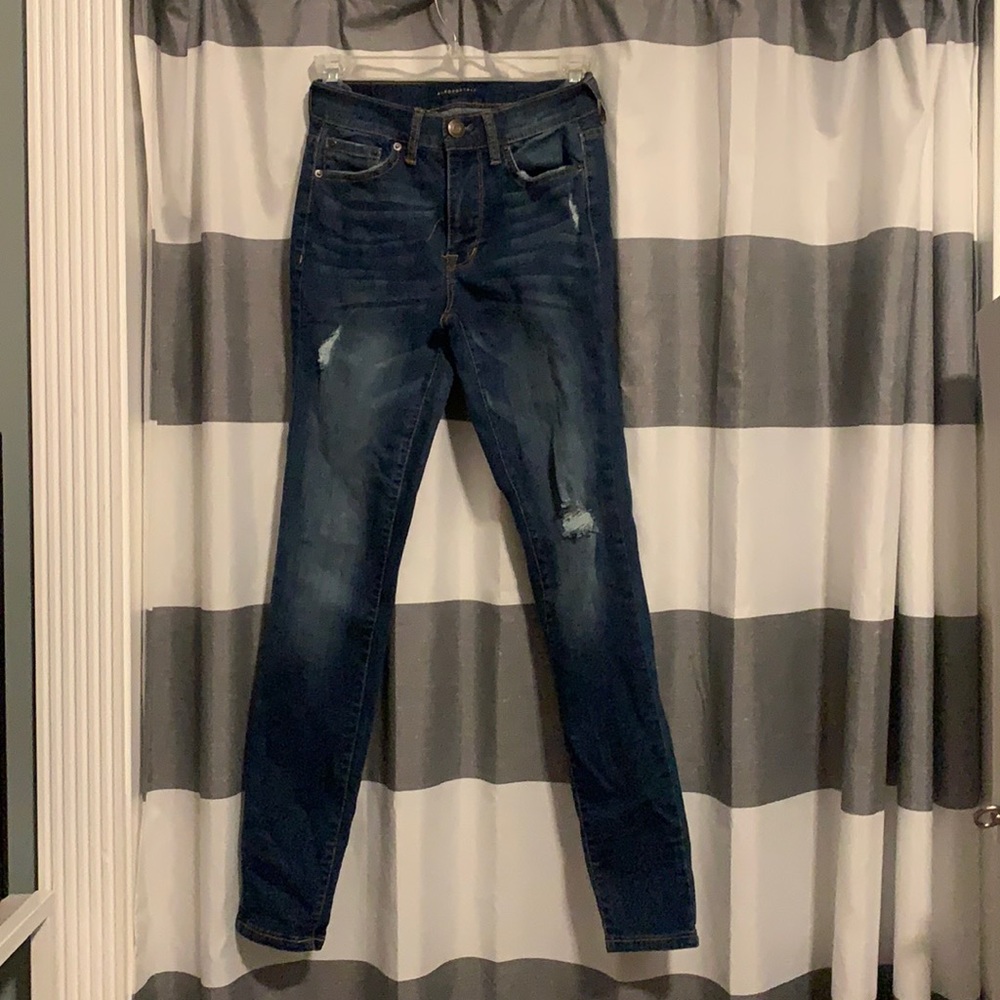 Aeropostale 00 skinny ripped jeans